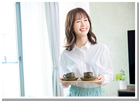 急な来客時にも